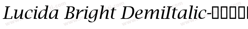 Lucida Bright DemiItalic字体转换